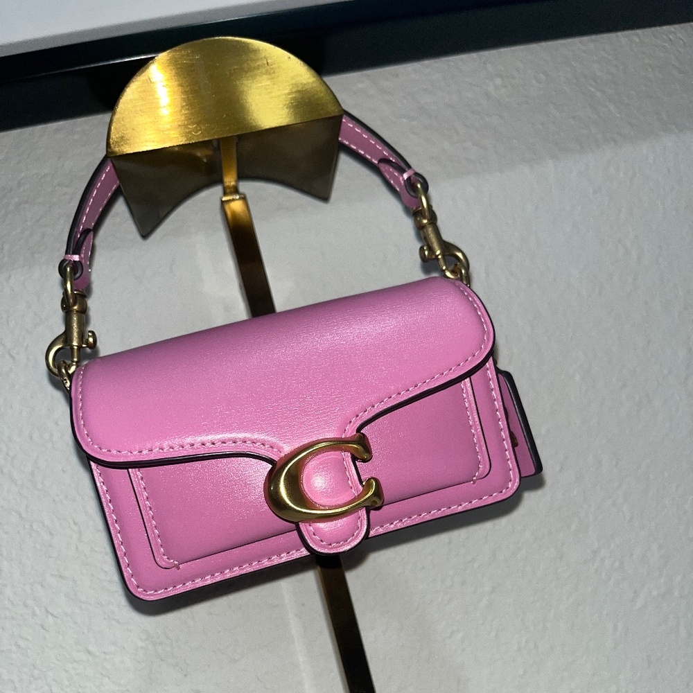Coach Tabby 12 (Fuchsia/Full Grain Leather)